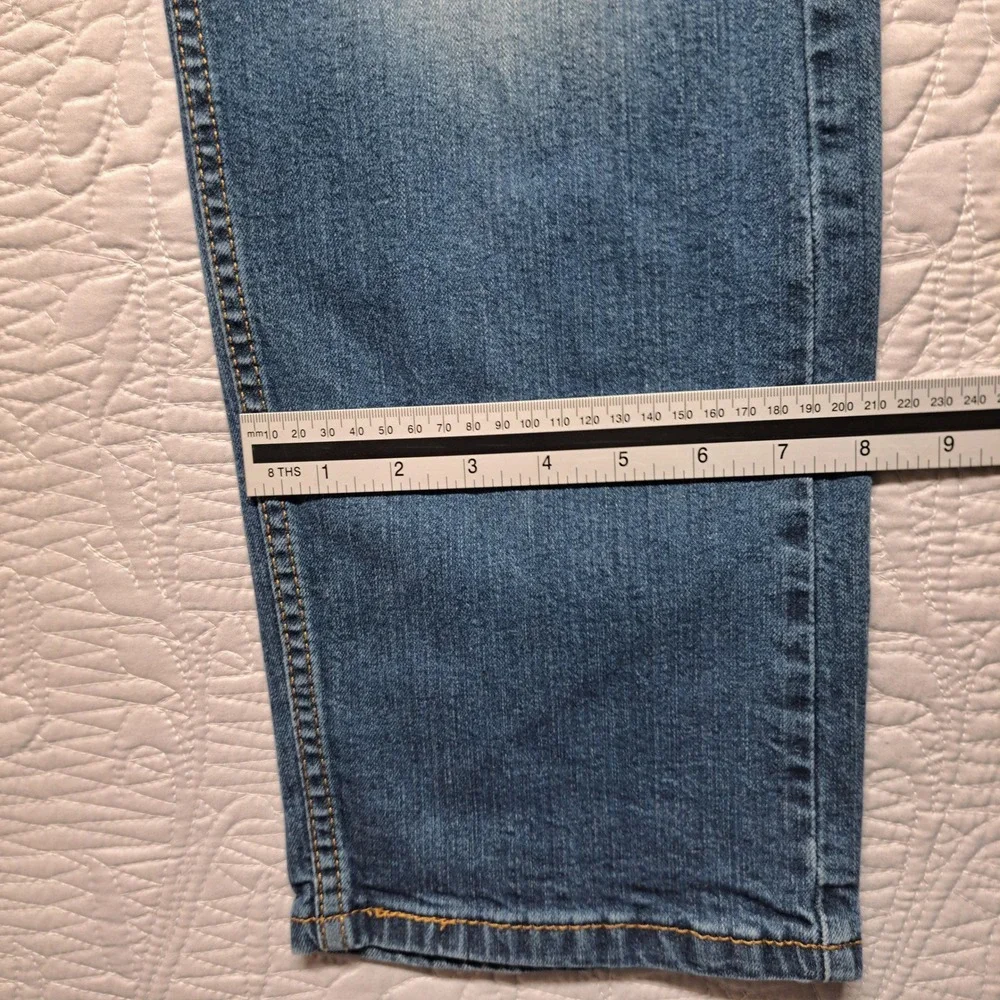 Levis 505 Regular Fit Jeans Mens 38x32 Medium Wash Excellent Straight Leg